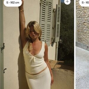 Djerf Avenue Amorini Cream Top